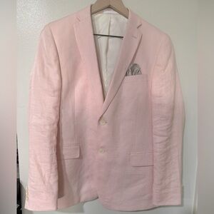Boys XL Ralph Lauren Blush Light Pink Linen Blazer